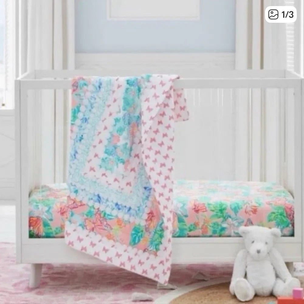 Pottery Barn Kids floral features